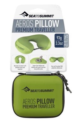 Подушка-подголовник Sea To Summit Aeros Pillow Premium Traveller, lime