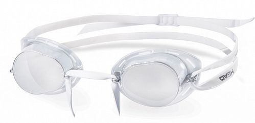 Очки для плавания Head Racer TPR+ зеркальное покрытие, Серый, Стартовые