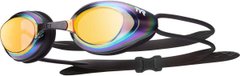 Очки для плавания TYR Black Hawk Racing Mirrored gold/metal/rainbow/black