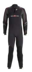 , Тёмно-серый, For diving, Wet wetsuit, Male, Monocoat, 7 mm, 15 to 25 ° C, Without a helmet, Behind, Neoprene