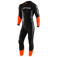 , Black / Orange, триатлон, Wet wetsuit, Male, Monocoat, For warm water, Without a helmet, Behind, Neoprene, MT