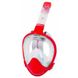 , Красный, For snorkeling, Masks, Full face mask, Plastic, 1 valve, S-M