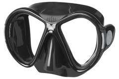 , Черный, For spearfishing, Masks, Double-glass, Plastic