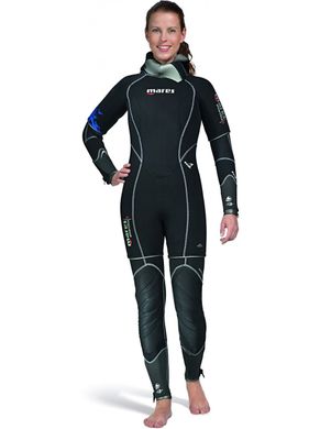 Wetsuit Mares ANTARCTICA 7 mm, For diving, Wet wetsuit, Women's, Monocoat, 7 mm, 10 to 25 ° C, Integrated to suit, Front, Neoprene, 3