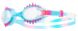 Очки для плавания TYR Swimple Spike Tie Dye Kids Clear/Mint/Purple