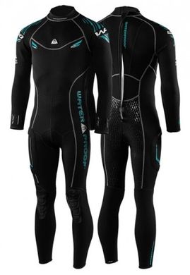 , Черный, For diving, Wet wetsuit, Male, Monocoat, 2.5 mm, For warm water, Without a helmet, Behind, Neoprene, Nylon, XXL