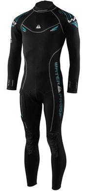 , Черный, For diving, Wet wetsuit, Male, Monocoat, 2.5 mm, For warm water, Without a helmet, Behind, Neoprene, Nylon, ML