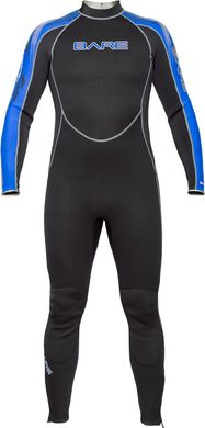, Черный, For diving, Wet wetsuit, Male, Monocoat, 3 mm, For warm water, Without a helmet, Behind, Neoprene, ML