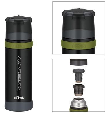 Термос з подвійним корком Thermos Mountain 500 charcoal black mat