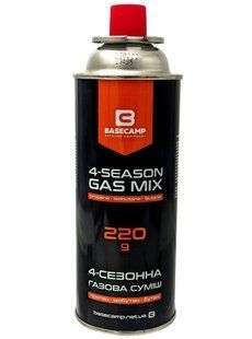 Газовий балон BaseCamp 4 Season Gas 220 г (BCP 70200)