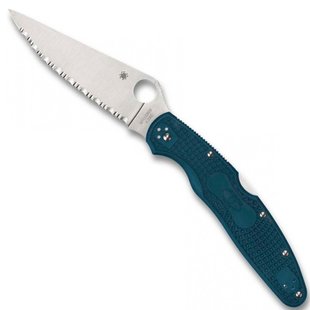 Нож Spyderco Police 4 Lightweight Serrated Blue