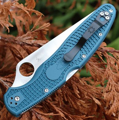 Нож Spyderco Police 4 Lightweight Serrated Blue