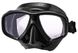 , Black / Red, For diving, Masks, Double-glass, Plastic