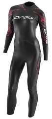 , Black / Pink, триатлон, Wet wetsuit, Women's, Monocoat, For warm water, Without a helmet, Behind, Neoprene, M