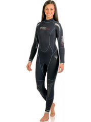 Wetsuit Mares EVOLUSION DELUXE 5 + 5 mm, For diving, Wet wetsuit, Women's, Monocoat, 5 mm, 15 to 25 ° C, Without a helmet, Behind, Neoprene, 2