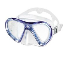 , Темно-синий, For diving, Masks, Double-glass, Plastic