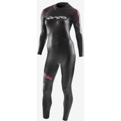 , Черный, триатлон, Wet wetsuit, Women's, Monocoat, For warm water, Without a helmet, Behind, Neoprene