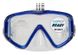 , White / Blue, For diving, Masks, More than two glasses, Plastic, One Size
