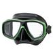 , Black / Green, For diving, Masks, Double-glass, Plastic