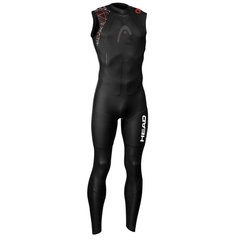 , Black / Red, триатлон, Wet wetsuit, Male, Monocoat, 3 mm, For warm water, Without a helmet, Behind, Neopren/Lycra, Lycra