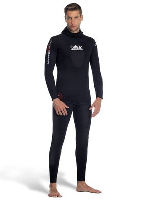 Мисливський гідрокостюм Omer MASTER TEAM (7мм) wetsuit long john, Черный, Для підводного полювання, Мокрий гідрокостюм, Чоловічій, Монокостюм, 7 мм, від 10 до 19 ° C, Інтегрований до костюму, Ні, Неопрен, Відкрита пора, 3