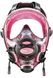 , Розовый, For diving, Masks, Full face mask, Plastic, S-M
