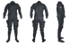Сухий костюм Santi Enduro, Для дайвінгу, Сухий гідрокостюм, Чоловічій, Монокостюм, Для холодної води, У комплекті, Попереду, Тріламінат