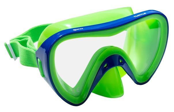 Маска для снорклінгу дитяча Mares Turtle (синьо-зелений)