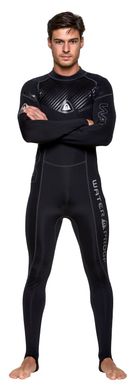 , Черный, For diving, Wet wetsuit, Male, Monocoat, 1 mm, For warm water, Without a helmet, Behind, Neoprene, Nylon, M