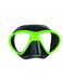 , Зелёный, For freediving, Masks, Double-glass, Plastic