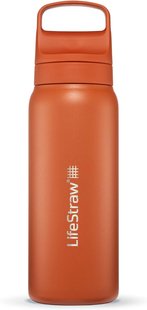 Бутылка-фильтр для воды LifeStraw Go SS Filter Bottle 700ml kyoto orange