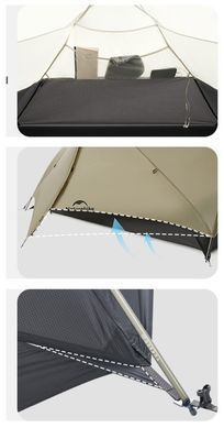 Намет одномісний ультралегкий Naturehike Mongar UL CNK2550WS016 khaki