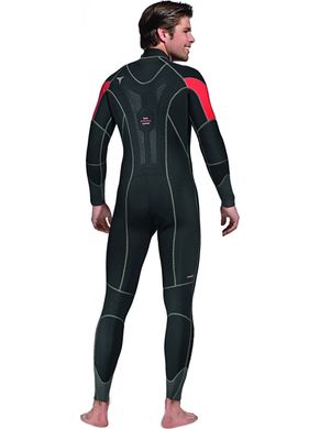 Wetsuit Mares FLEXA 5.4.3 mm, For diving, Wet wetsuit, Male, Monocoat, 5 mm, 22 to 30 ° C, Without a helmet, Front, Neoprene, 5