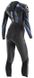 , Black / Blue, триатлон, Wet wetsuit, Women's, Monocoat, 4 mm, Without a helmet, Behind, Neoprene, M