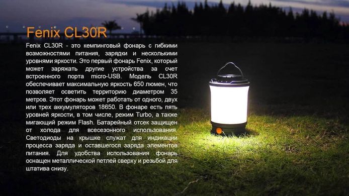 Ліхтарик Fenix CL30R black
