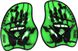 Лопатки для плавания Arena Vortex Evolution Hand Paddle М black-lime