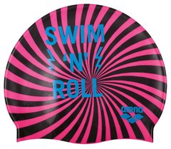Шапочка для плавания Arena PRINT JR (Swim&Roll-Black)