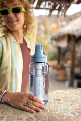 Пляшка-фільтр для води LifeStraw Go Filter Bottle 1L icelandic blue