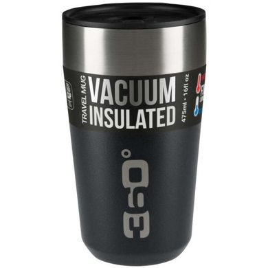 Кружка з кришкою 360° Degrees Vacuum Insulated Stainless Travel Mug Large black