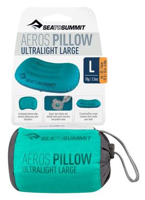 Подушка Sea To Summit Aeros Ultralight Pillow Large, aqua