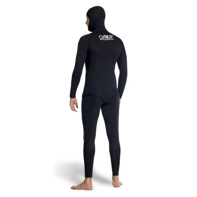 , Черный, For spearfishing, Wet wetsuit, Male, Monocoat, 5 mm, от 19 до 24 ° C, Integrated to suit, No, Neoprene, Open time, 3