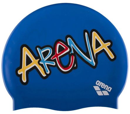 Шапочка для плавания Arena PRINT JR (Sparkle-Pix Blue)