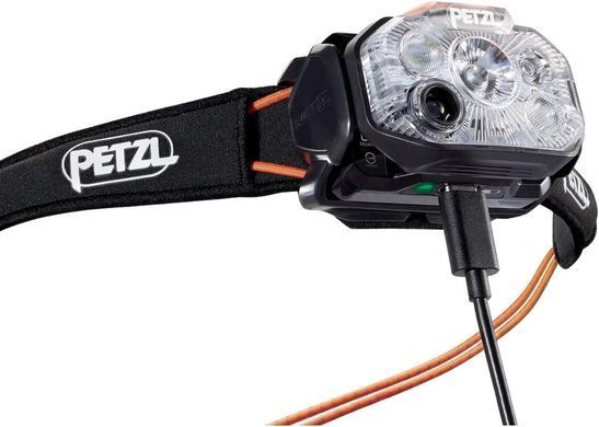 Налобний ліхтар Petzl SWIFT RL black/orange