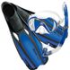 , Темно-синий, For snorkeling, Sets, Single-glass, Plastic, 1 valve
