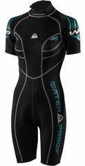 , Черный, For diving, Wet wetsuit, Women's, Shortened, 2.5 mm, For warm water, Without a helmet, Behind, Neoprene, Nylon