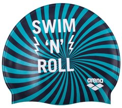 Шапочка для плавания Arena PRINT JR (Swim&Roll Navy)