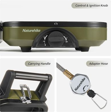 Газовий пальник з грилем Naturehike NH22RJ003