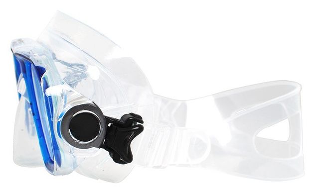 , Голубой, For snorkeling, Masks, Double-glass, Plastic, One Size