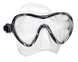 , Black / White, For snorkeling, Masks, Single-glass, Plastic