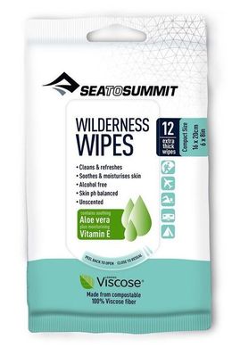 Вологі серветки Sea To Summit Wilderness Wipes Compact 12 pack